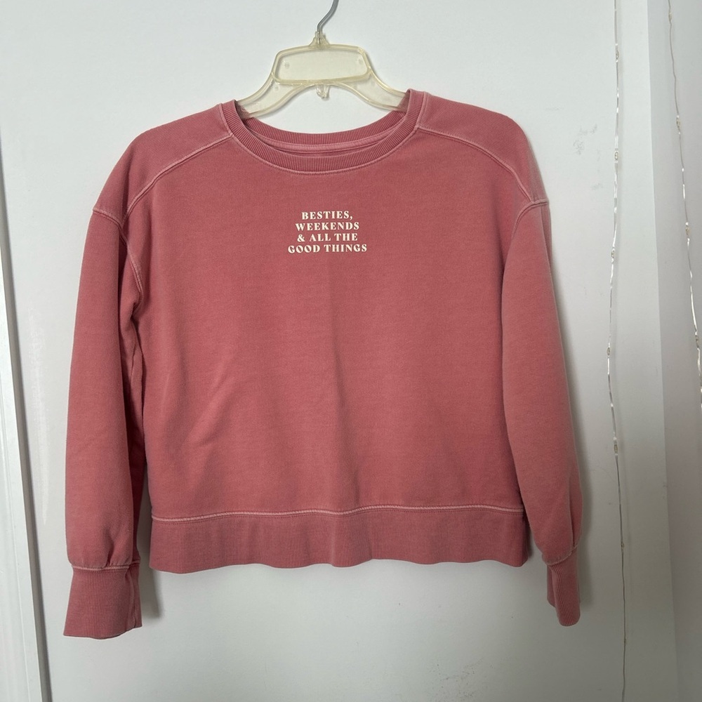 Cat & Jack girls peach cropped Sweatshirt.
XL